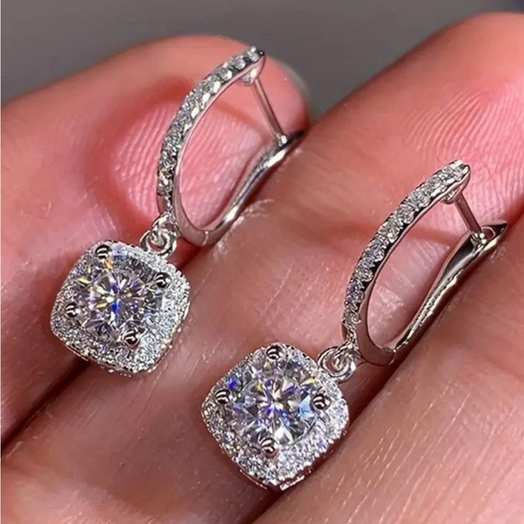 Women earings silver plated - Picture 2 of 2